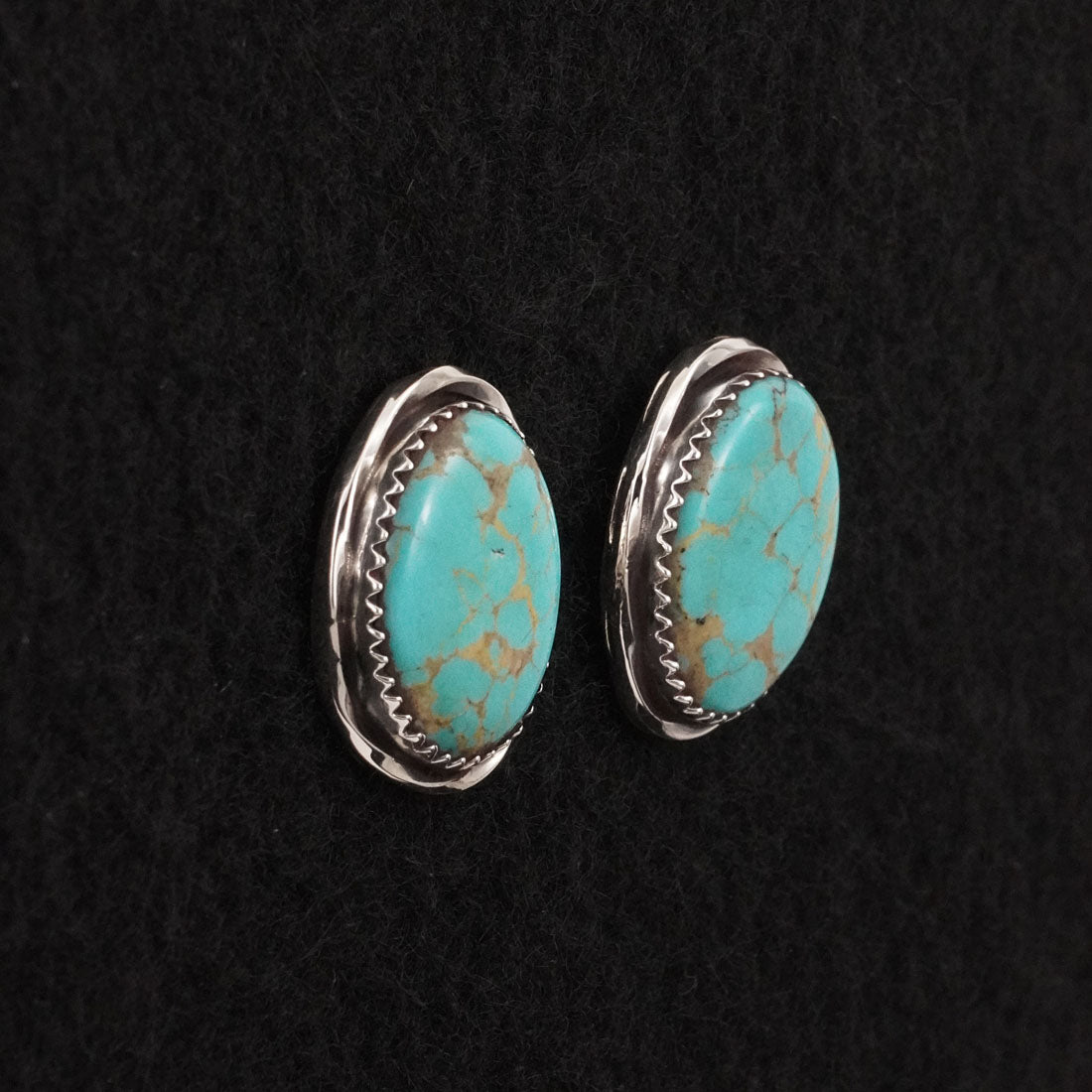 Ernest Hawthorne Turquoise & Sterling Silver Earrings