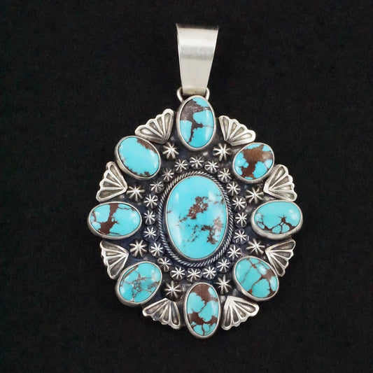 Paul Livingston Turquoise & Sterling Silver Pendant