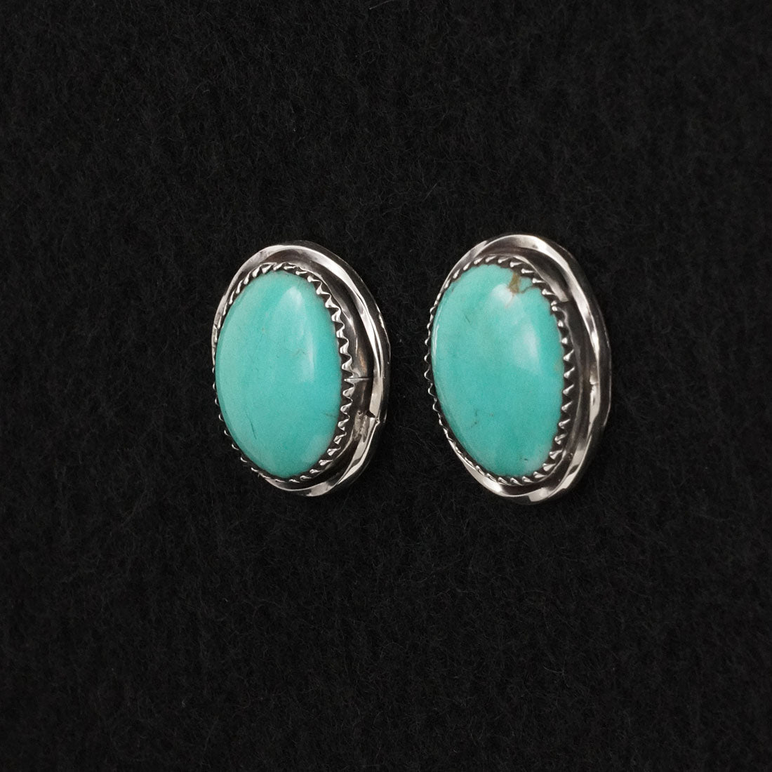 Ernest Hawthorne Turquoise & Sterling Silver Earrings