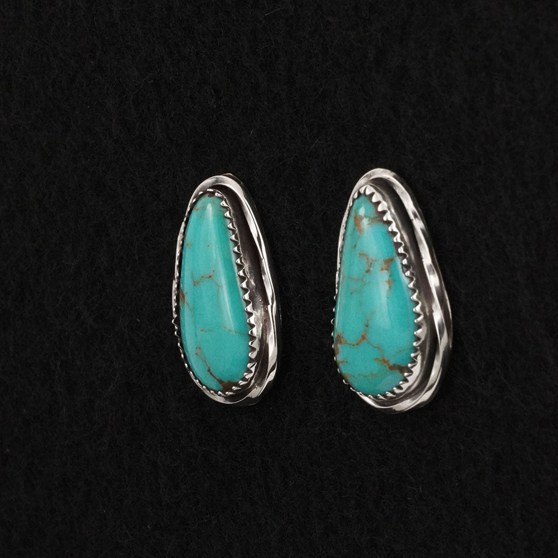 Ernest Hawthorne Turquoise & Sterling Silver Earrings