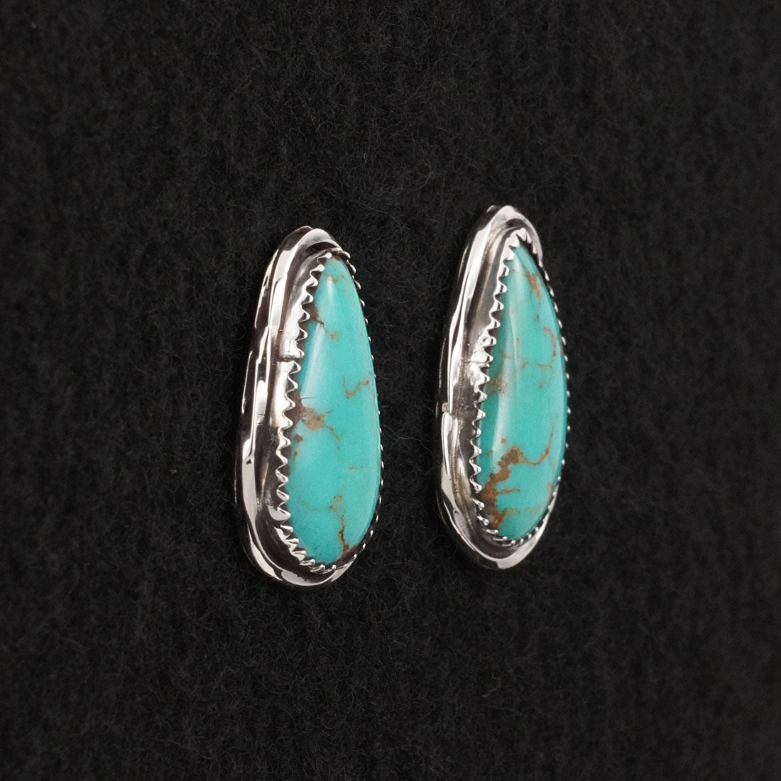 Ernest Hawthorne Turquoise & Sterling Silver Earrings