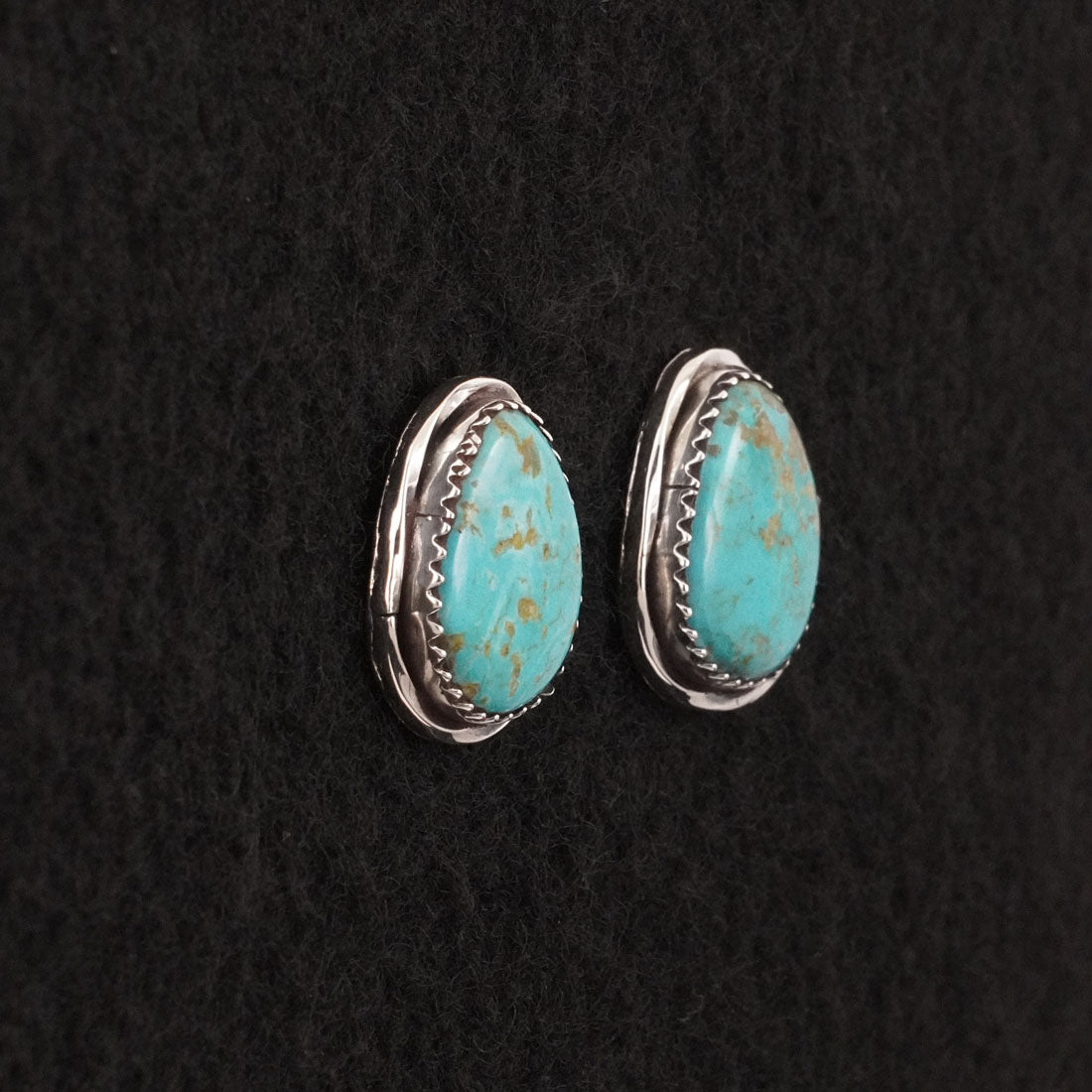 Ernest Hawthorne Turquoise & Sterling Silver Earrings