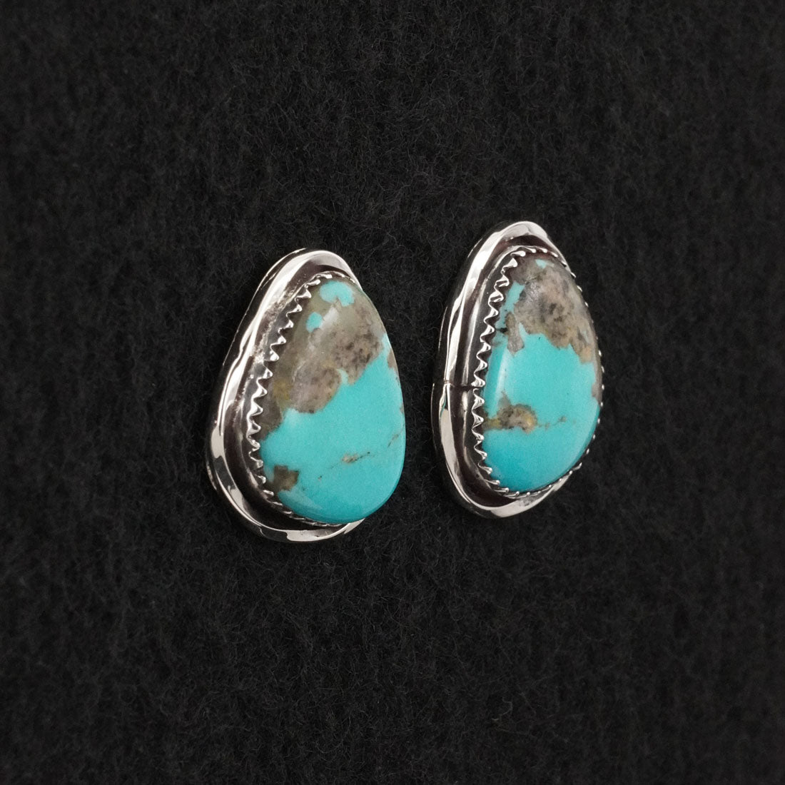 Ernest Hawthorne Turquoise & Sterling Silver Earrings