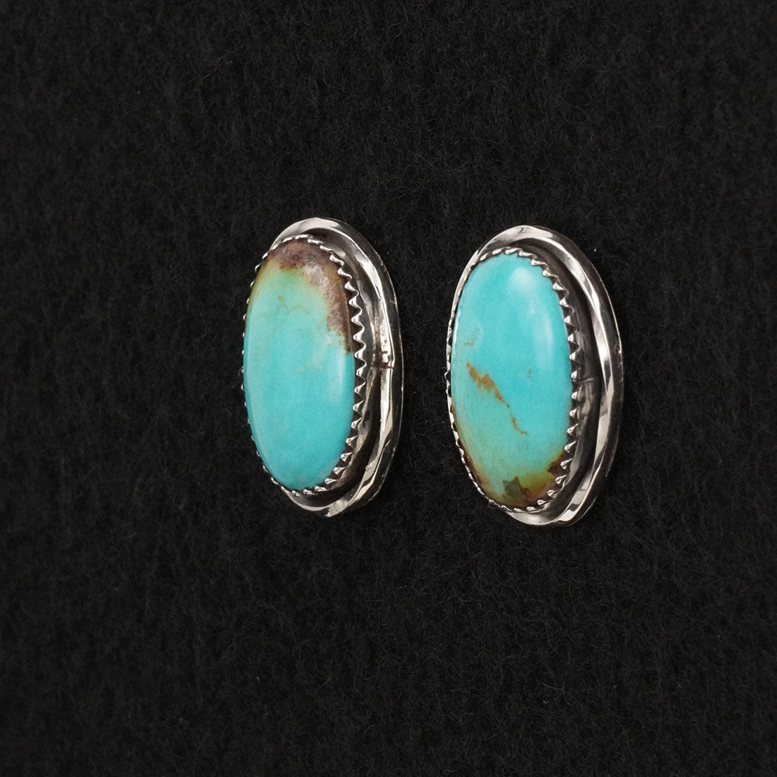 Ernest Hawthorne Turquoise & Sterling Silver Earrings