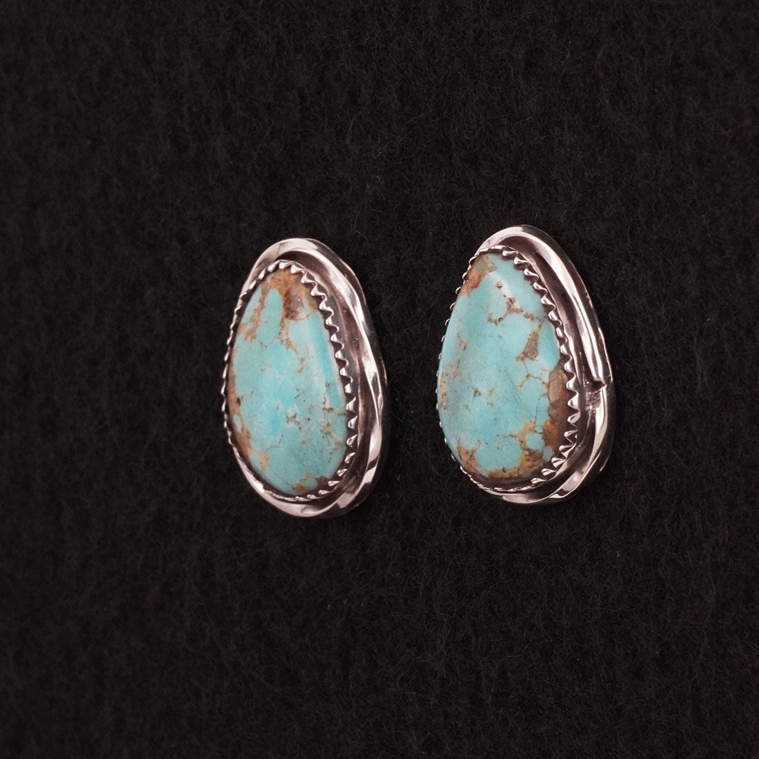 Ernest Hawthorne Turquoise & Sterling Silver Earrings