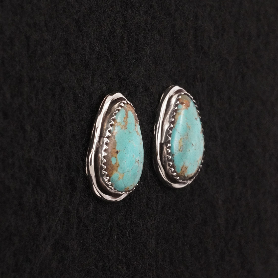 Ernest Hawthorne Turquoise & Sterling Silver Earrings
