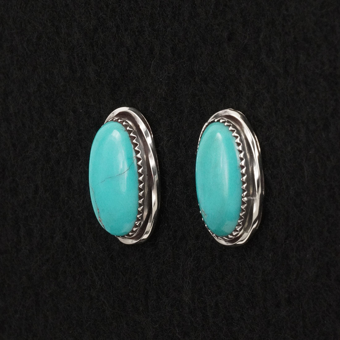 Ernest Hawthorne Turquoise & Sterling Silver Earrings