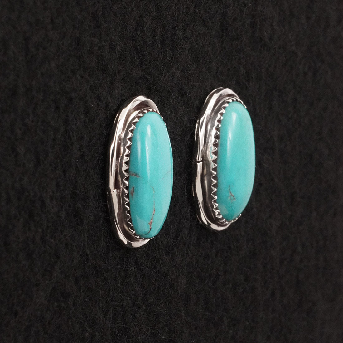 Ernest Hawthorne Turquoise & Sterling Silver Earrings