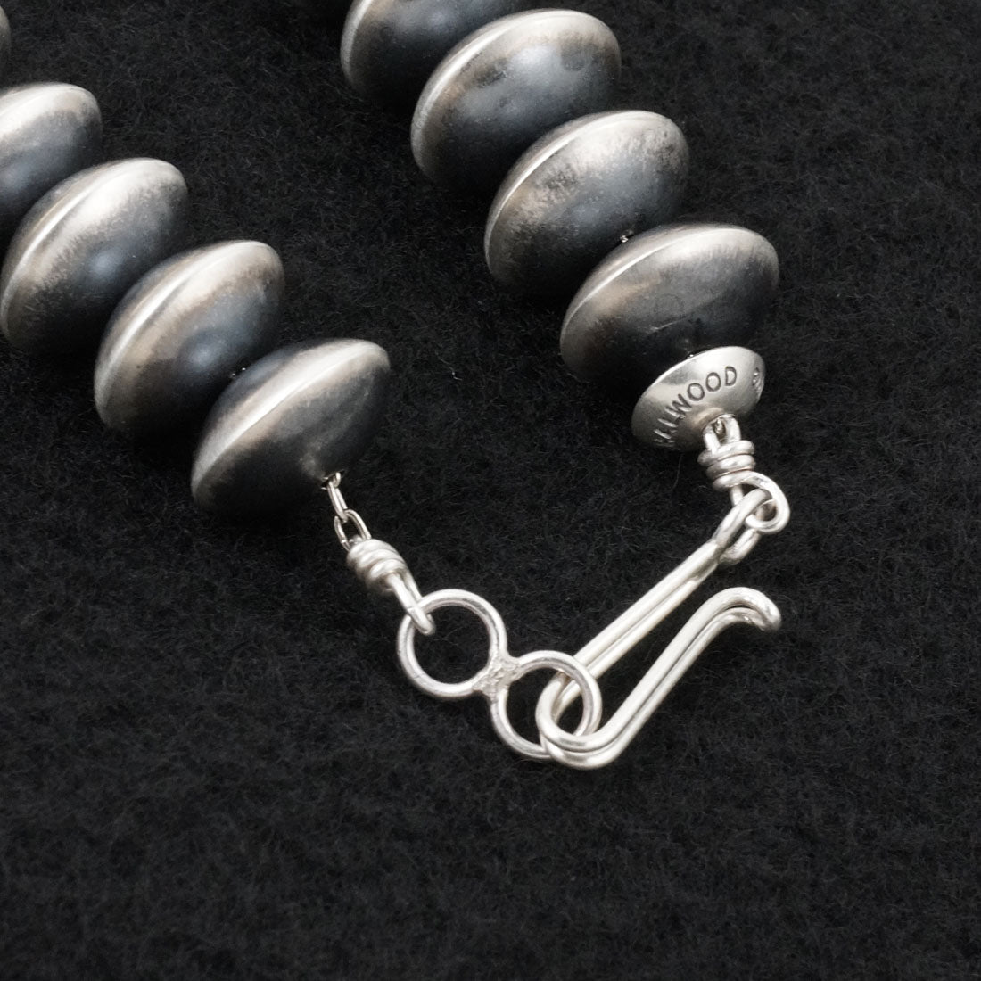 Bryannen Halwood Sterling Silver Navajo Pearl Necklace 22"