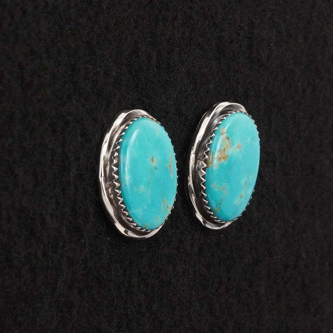 Ernest Hawthorne Turquoise & Sterling Silver Earrings