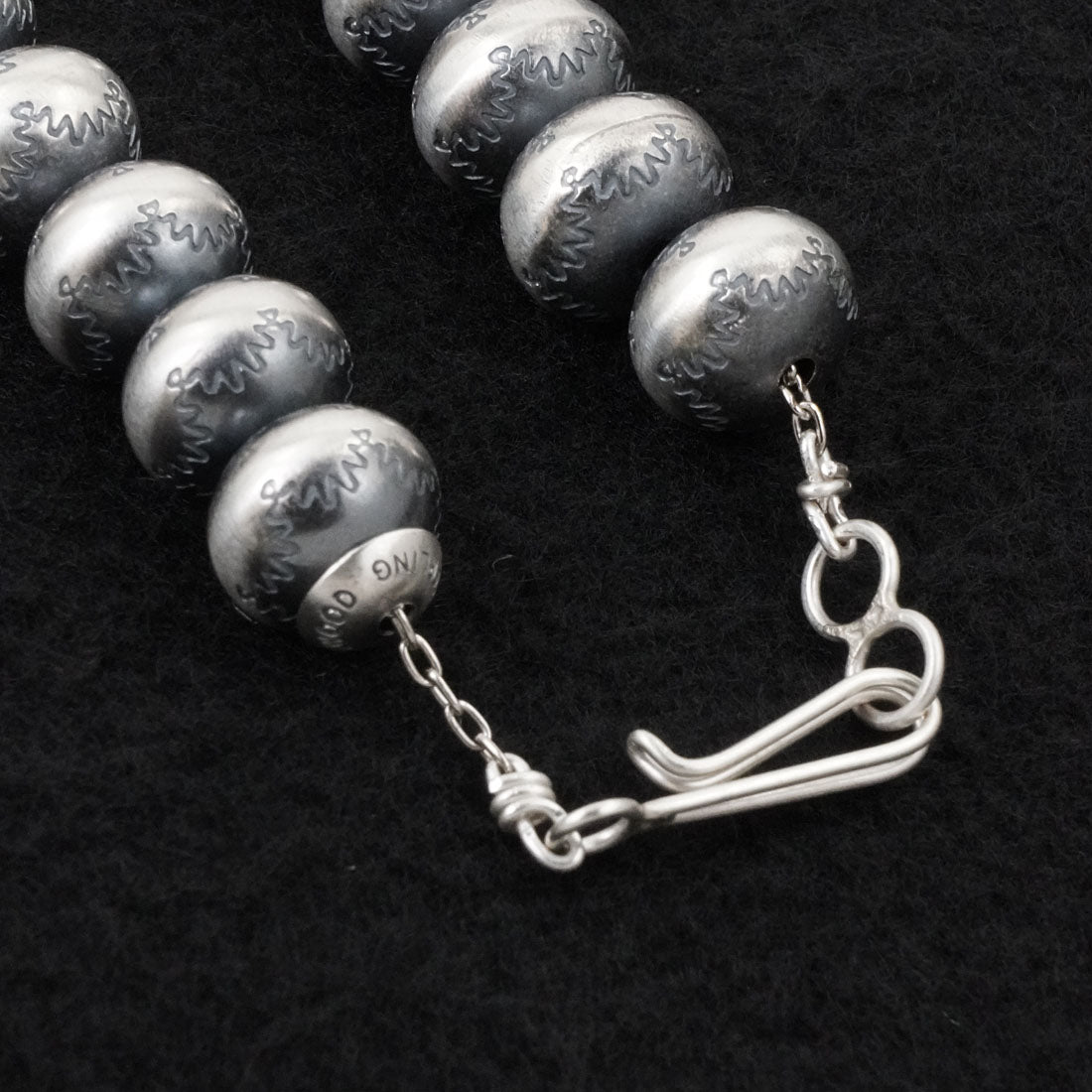Bryannen Halwood Sterling Silver Navajo Pearl Necklace 20"