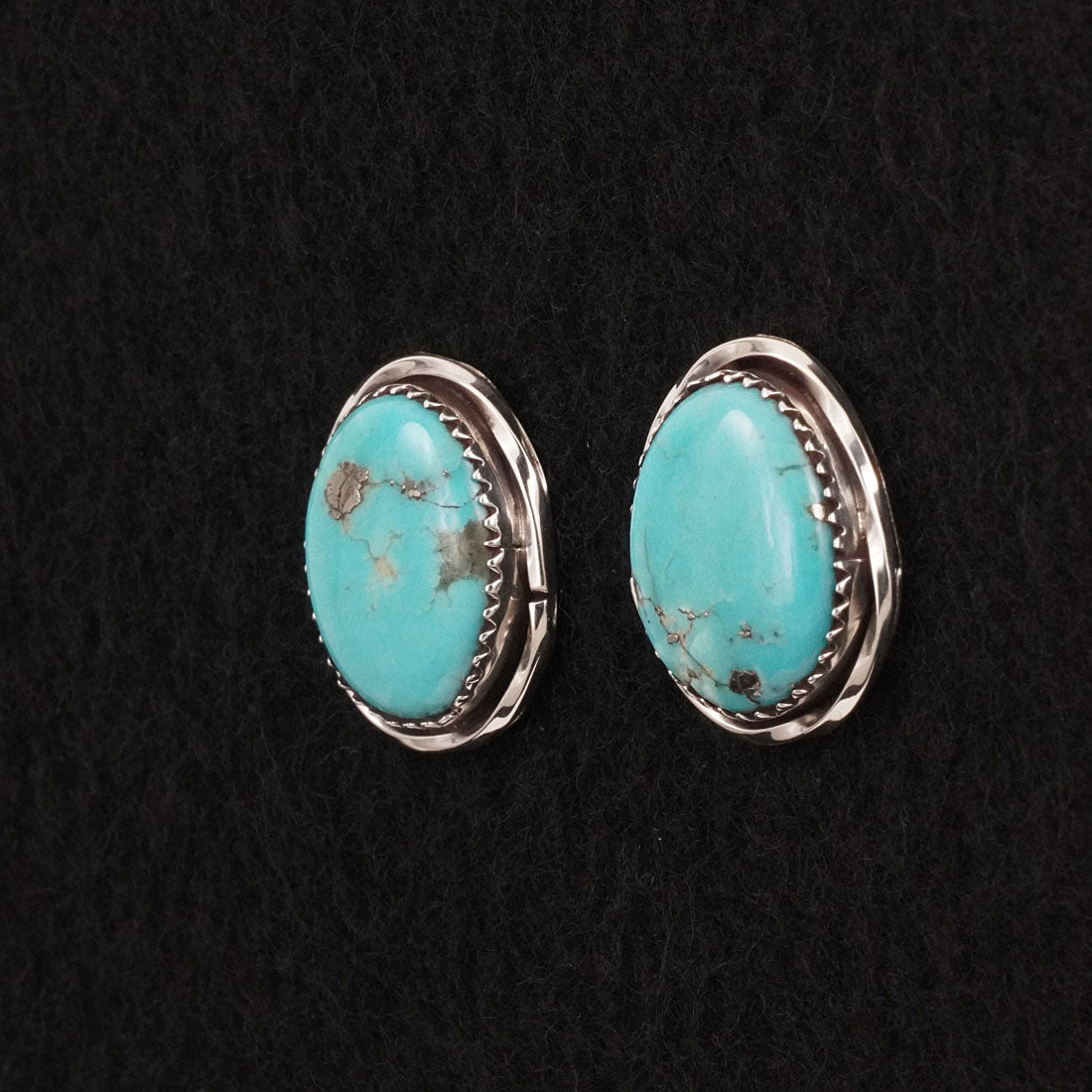 Ernest Hawthorne Turquoise & Sterling Silver Earrings