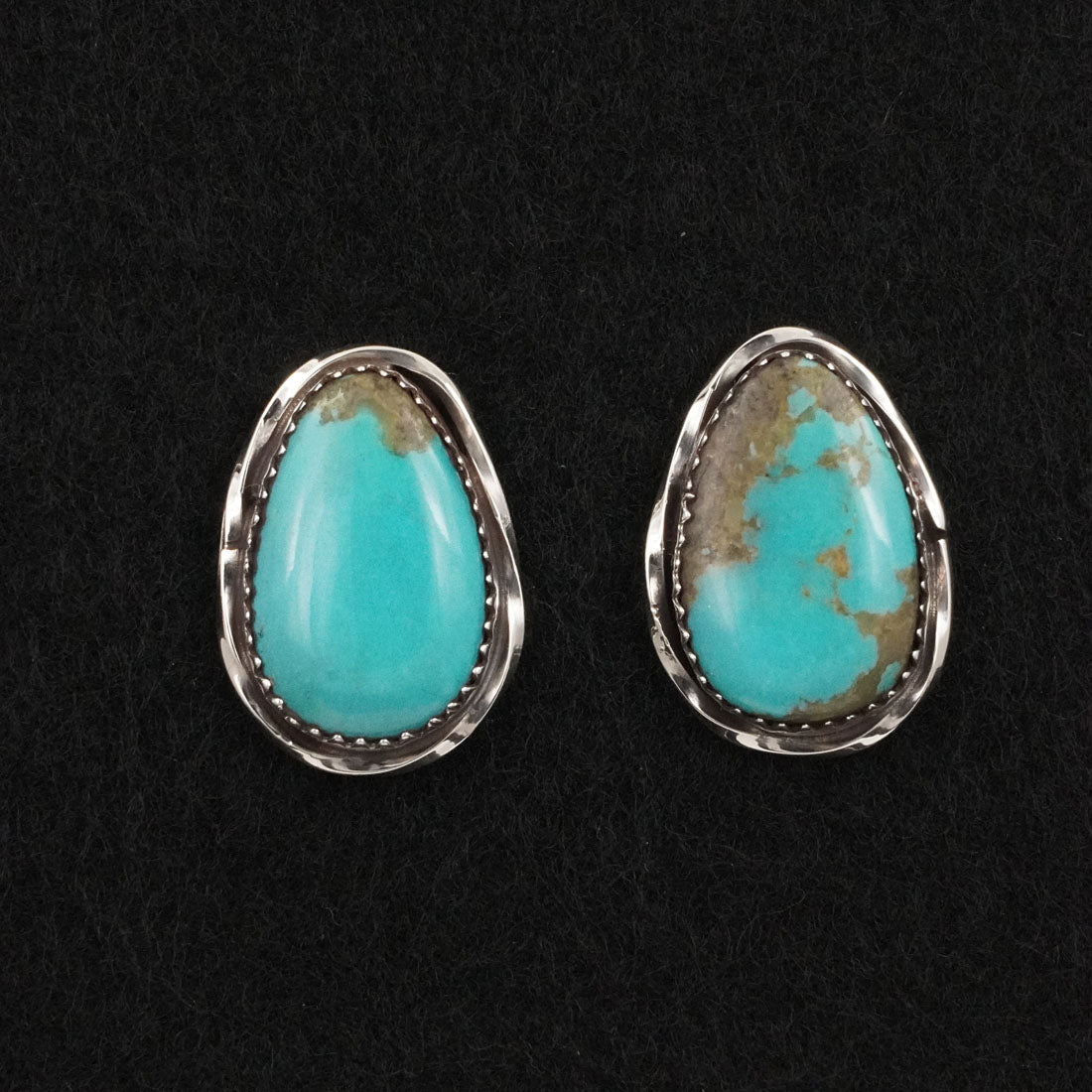 Ernest Hawthorne Turquoise & Sterling Silver Earrings