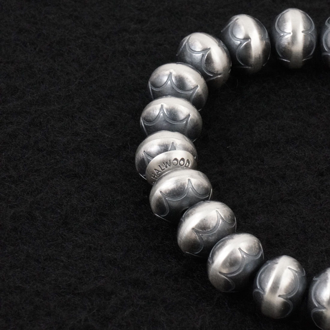 Bryannen Halwood Sterling Silver Navajo Pearl Bracelet