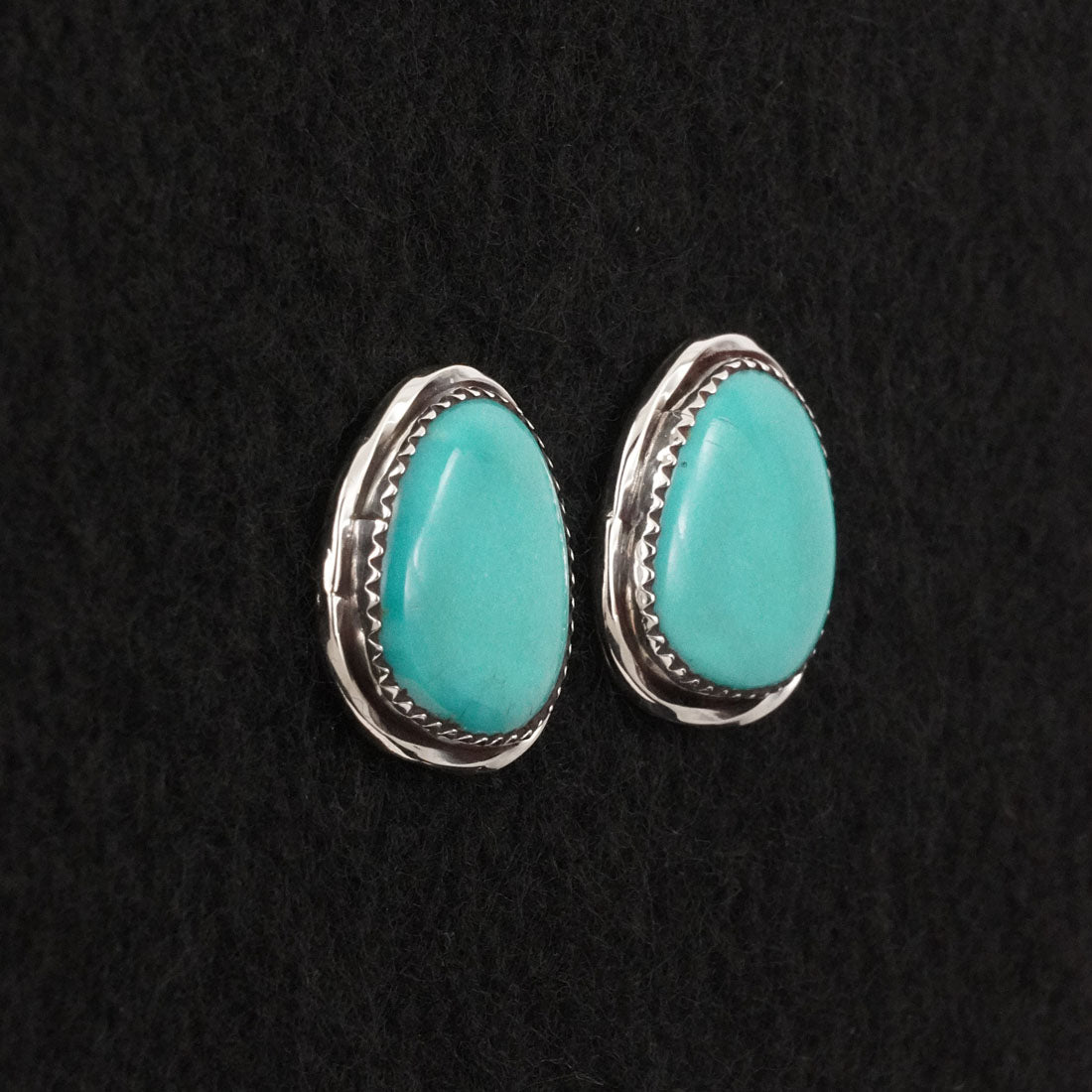 Ernest Hawthorne Turquoise & Sterling Silver Earrings