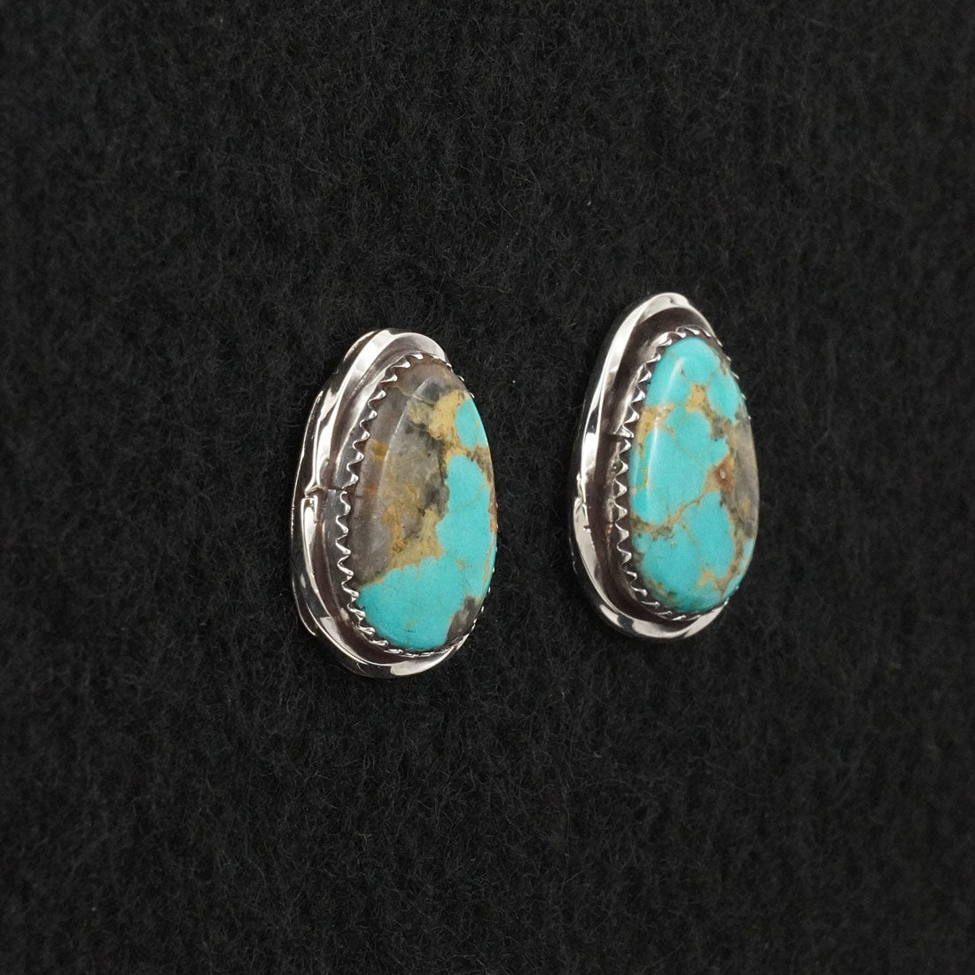 Ernest Hawthorne Turquoise & Sterling Silver Earrings