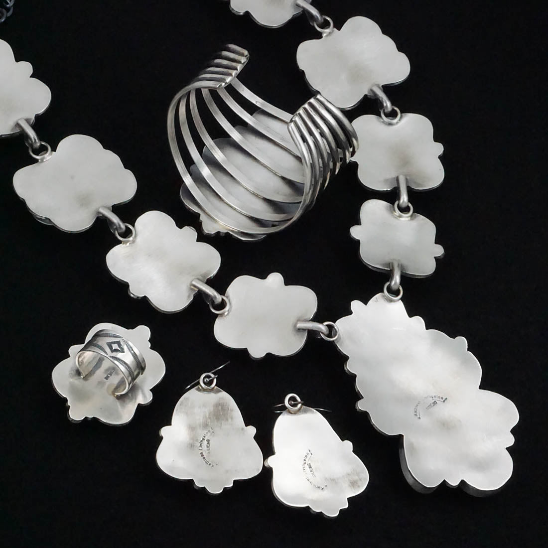 Kathleen Livingston Variscite & Sterling Silver Necklace Set