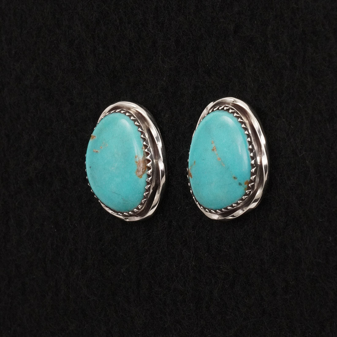 Ernest Hawthorne Turquoise & Sterling Silver Earrings