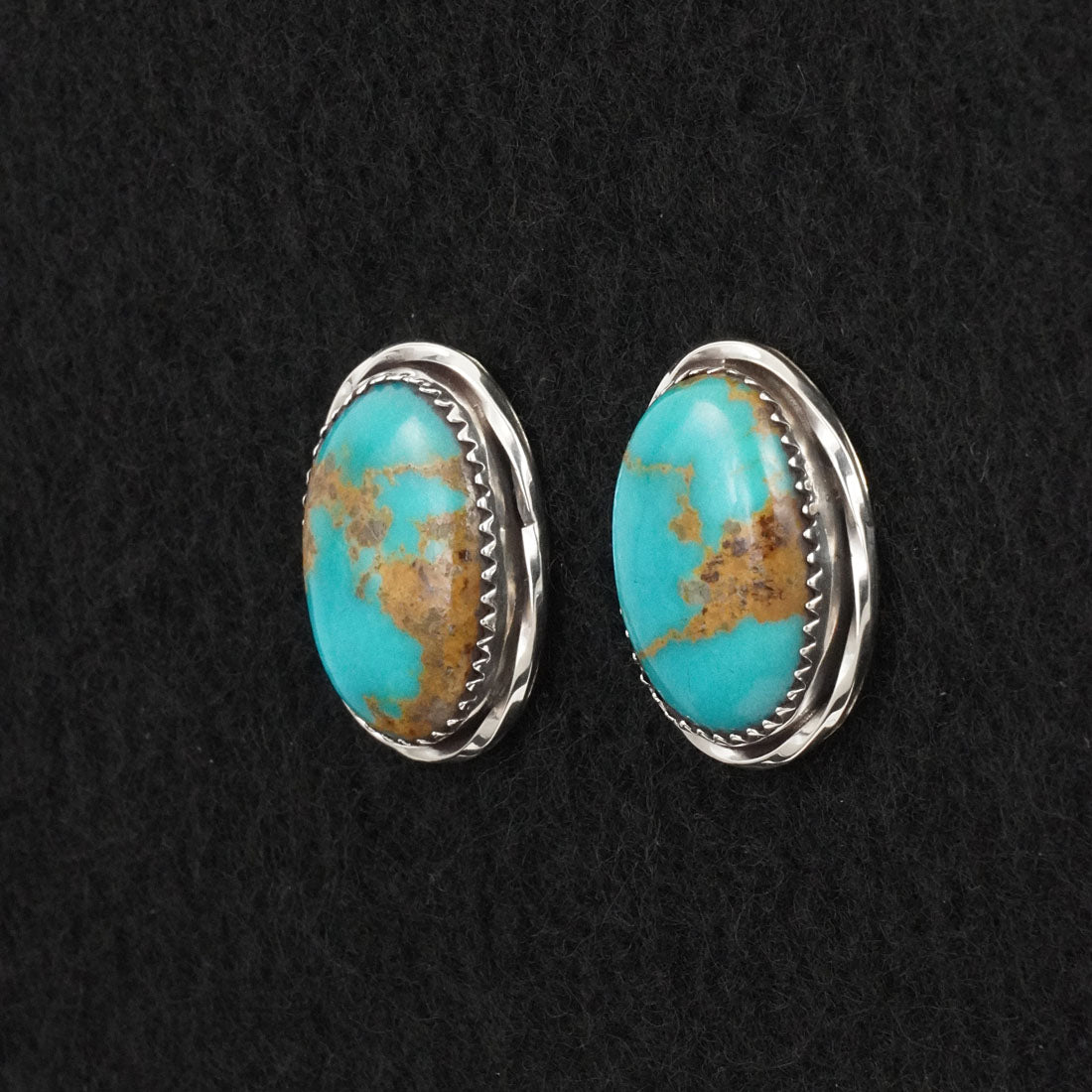 Ernest Hawthorne Turquoise & Sterling Silver Earrings