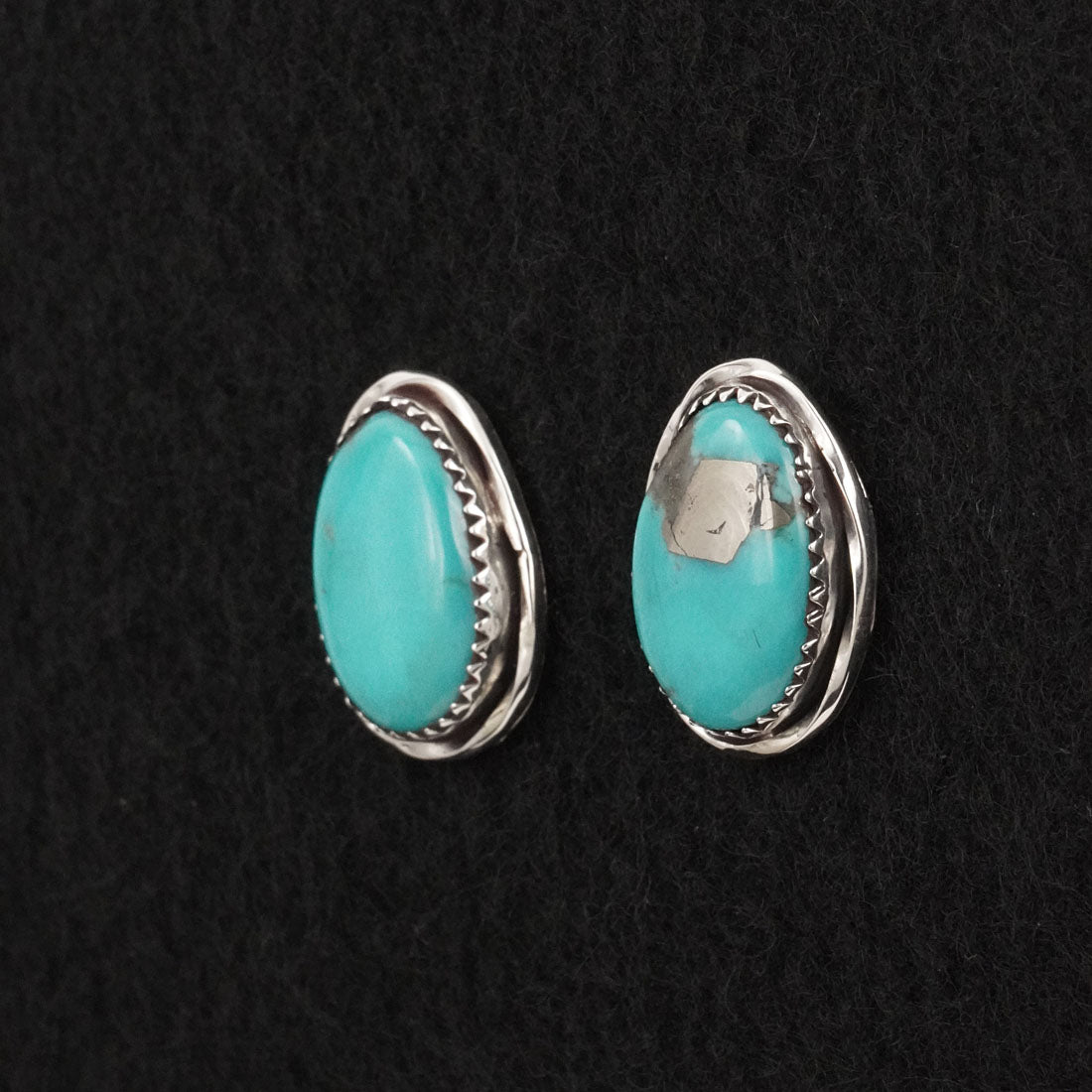 Ernest Hawthorne Turquoise & Sterling Silver Earrings