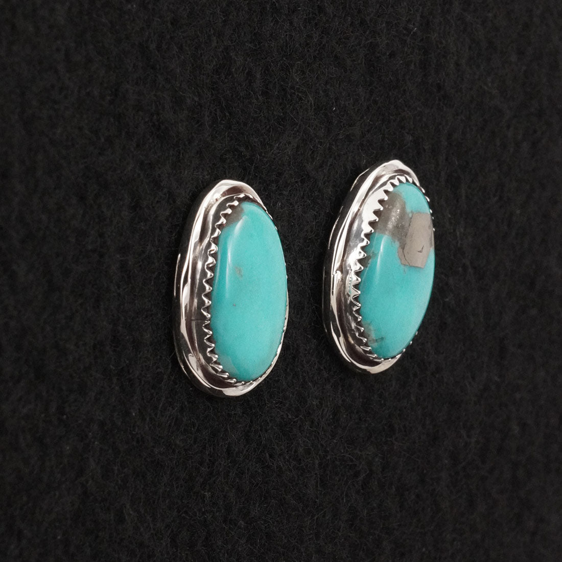 Ernest Hawthorne Turquoise & Sterling Silver Earrings