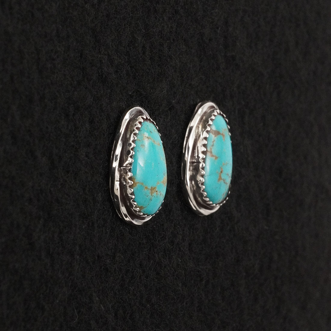 Ernest Hawthorne Turquoise & Sterling Silver Earrings