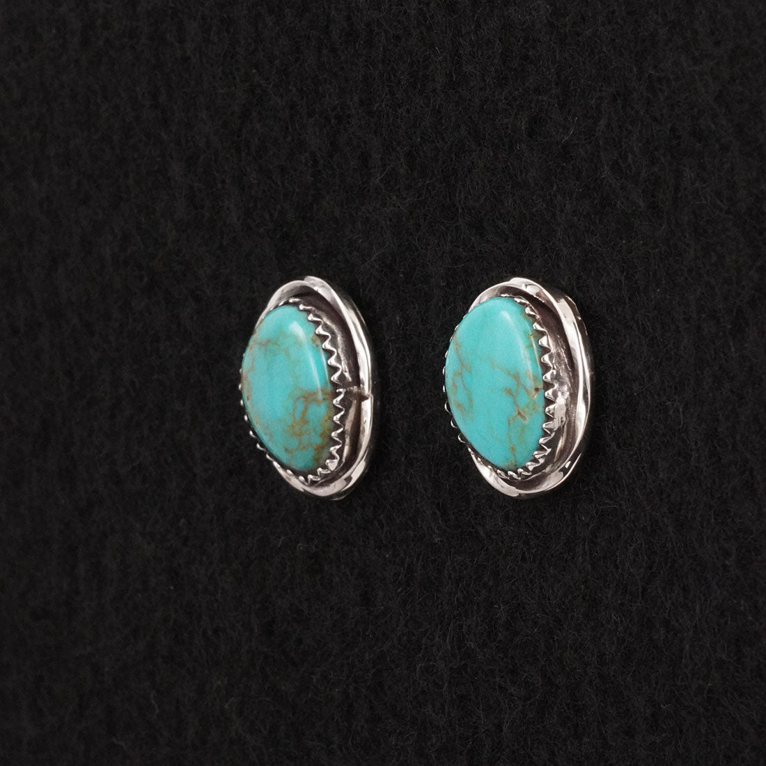 Ernest Hawthorne Turquoise & Sterling Silver Earrings