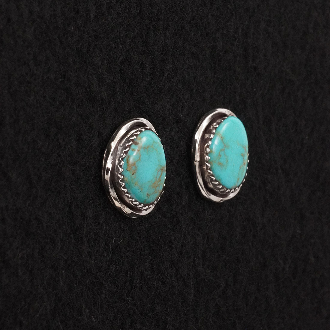 Ernest Hawthorne Turquoise & Sterling Silver Earrings