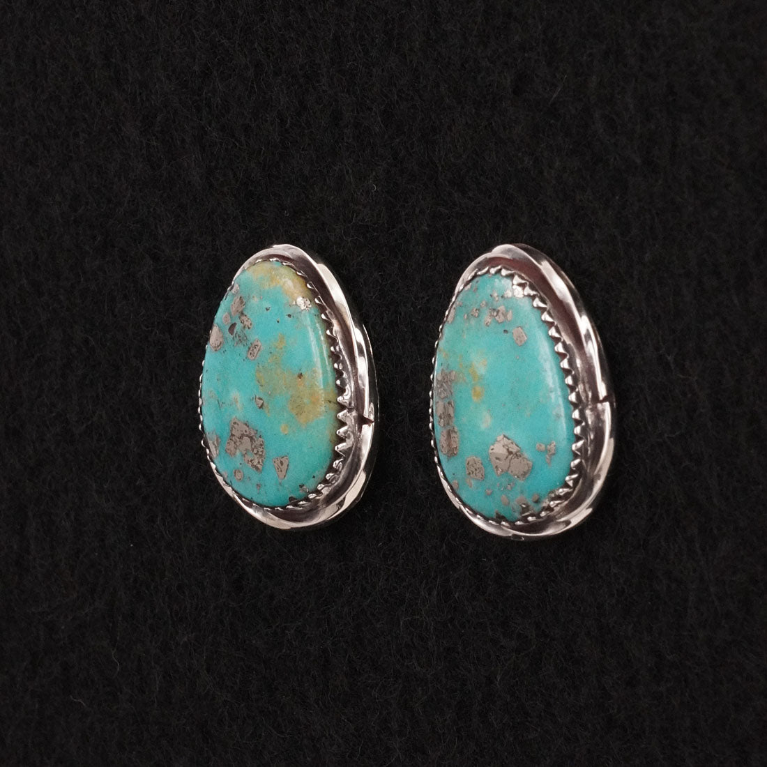 Ernest Hawthorne Turquoise & Sterling Silver Earrings