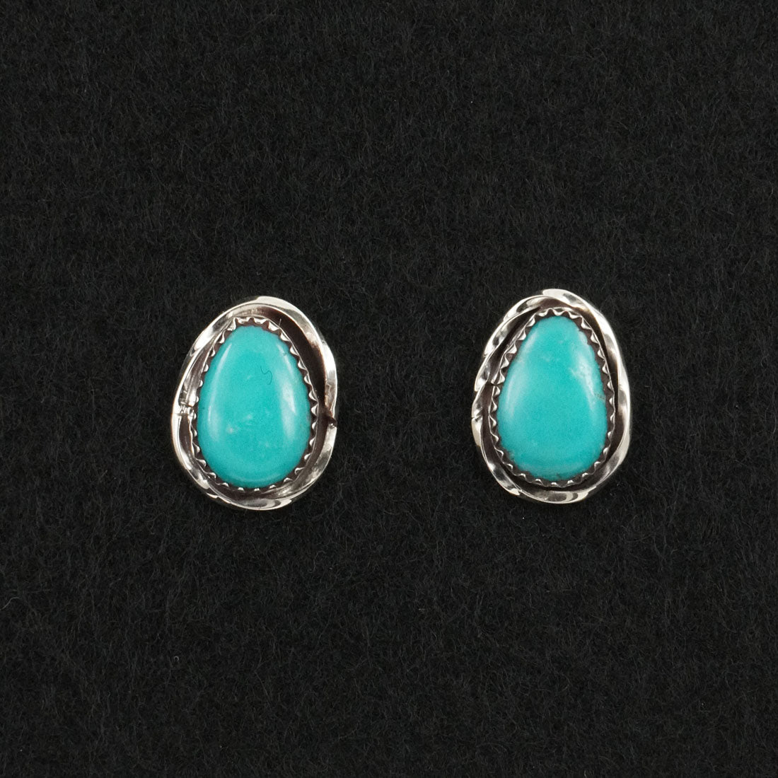 Ernest Hawthorne Turquoise & Sterling Silver Earrings