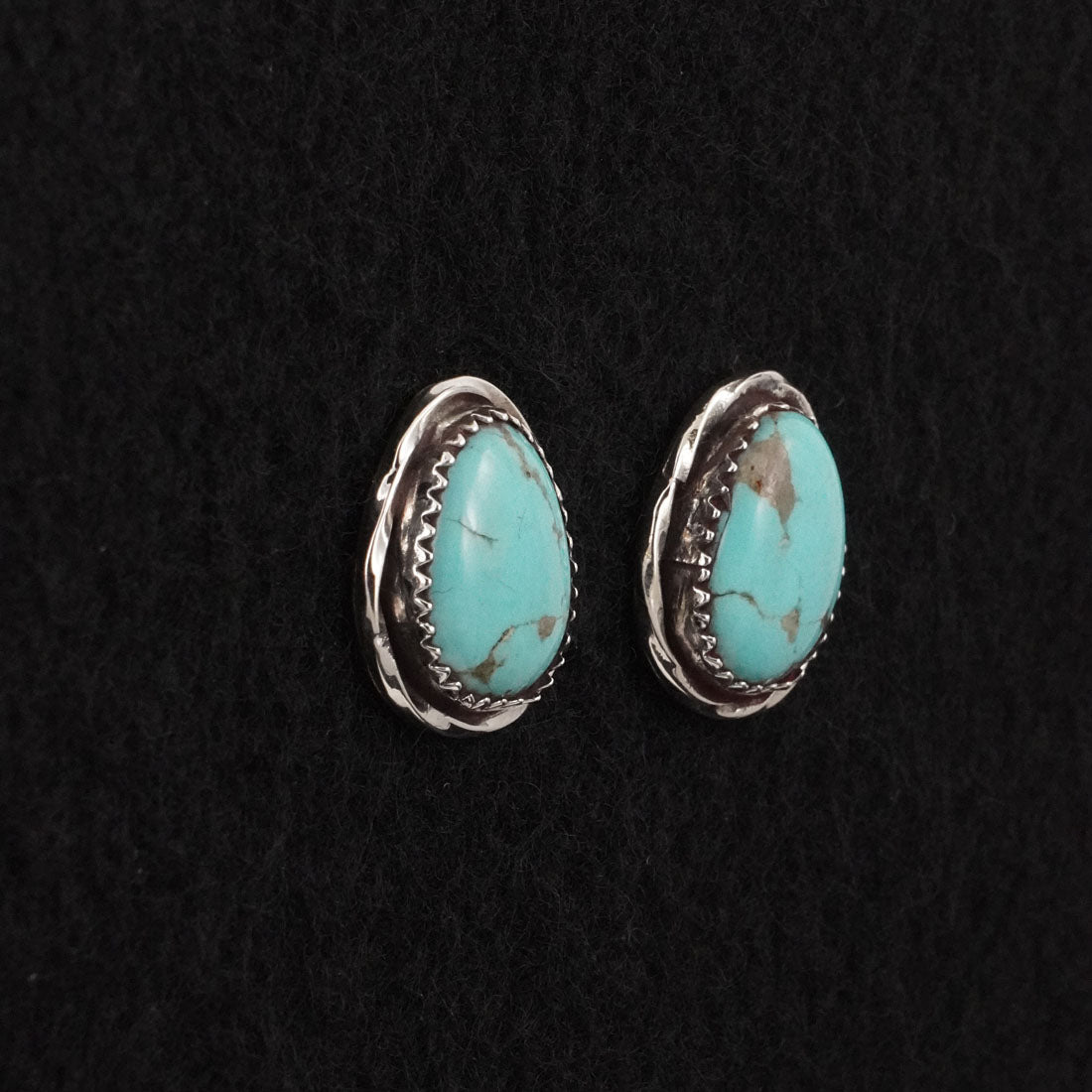 Ernest Hawthorne Turquoise & Sterling Silver Earrings