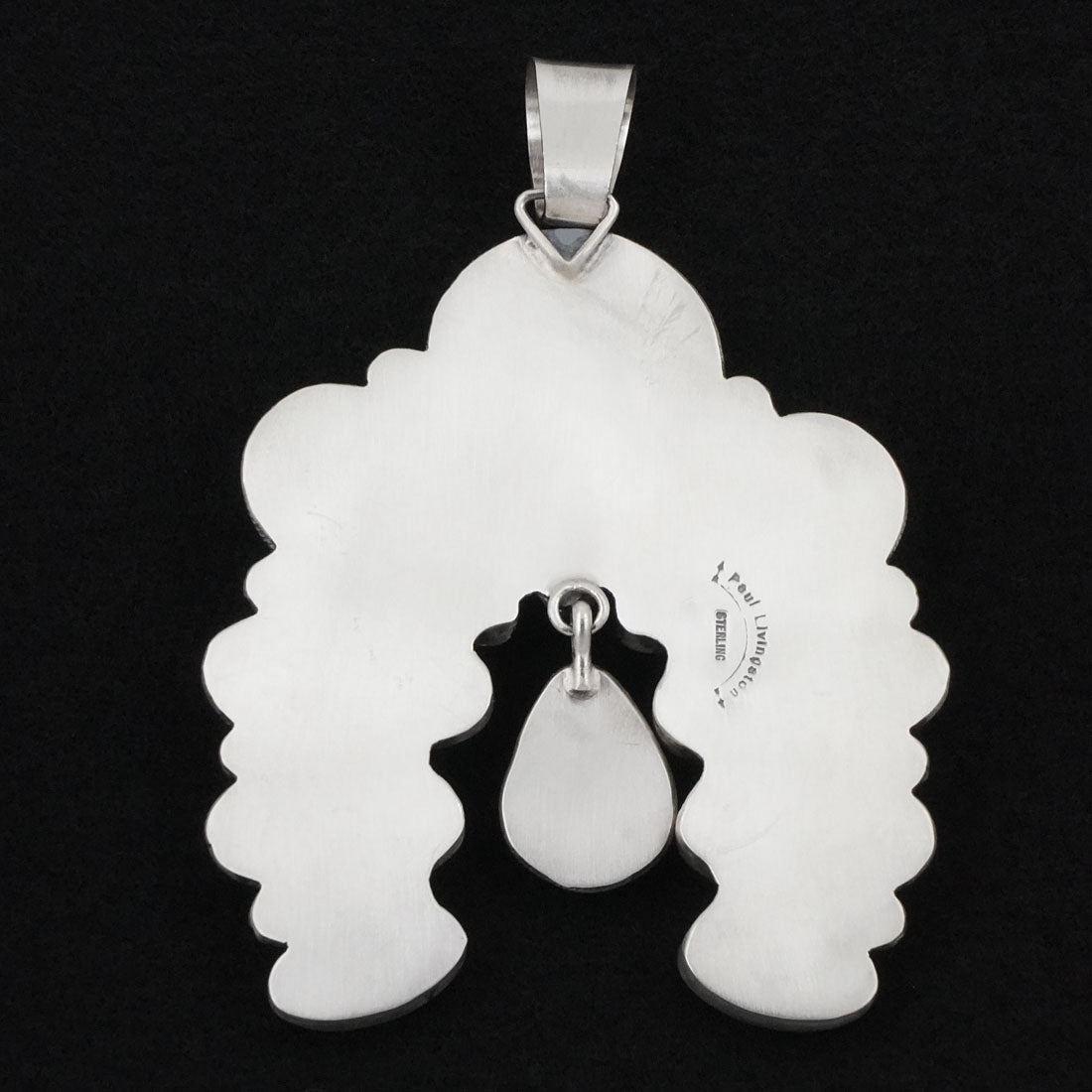 Paul Livingston Spiny Oyster & Sterling Silver Pendant