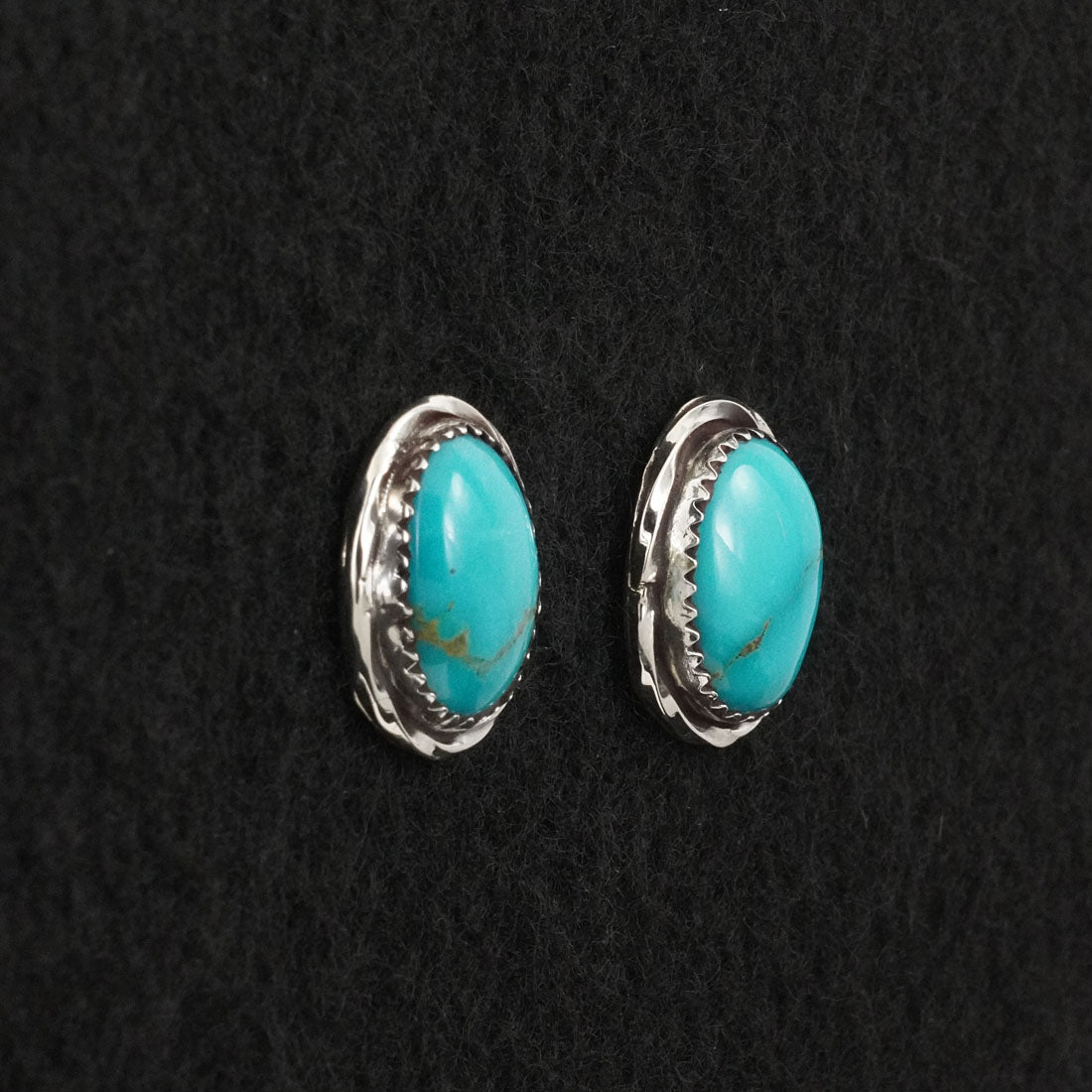Ernest Hawthorne Turquoise & Sterling Silver Earrings