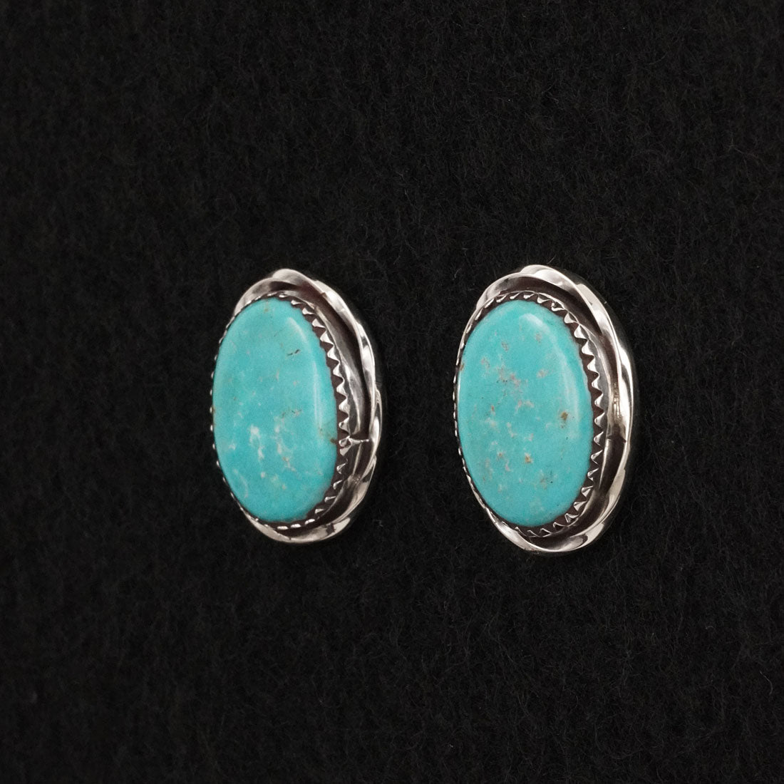 Ernest Hawthorne Turquoise & Sterling Silver Earrings