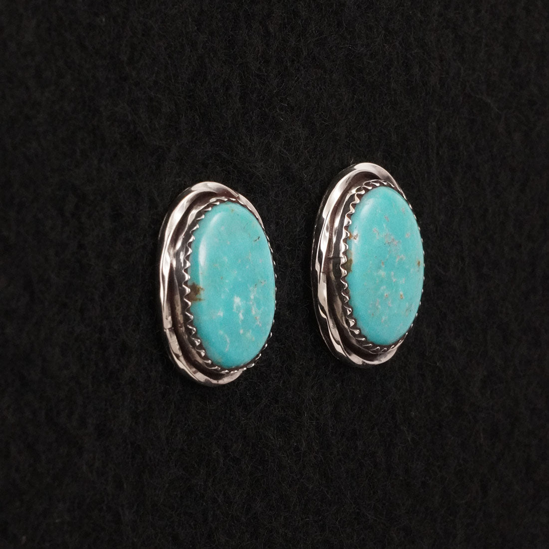 Ernest Hawthorne Turquoise & Sterling Silver Earrings