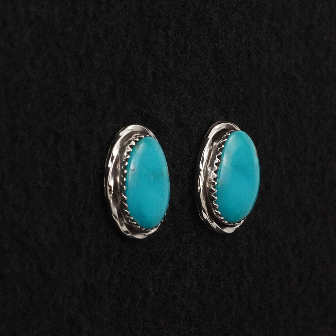 Ernest Hawthorne Turquoise & Sterling Silver Earrings