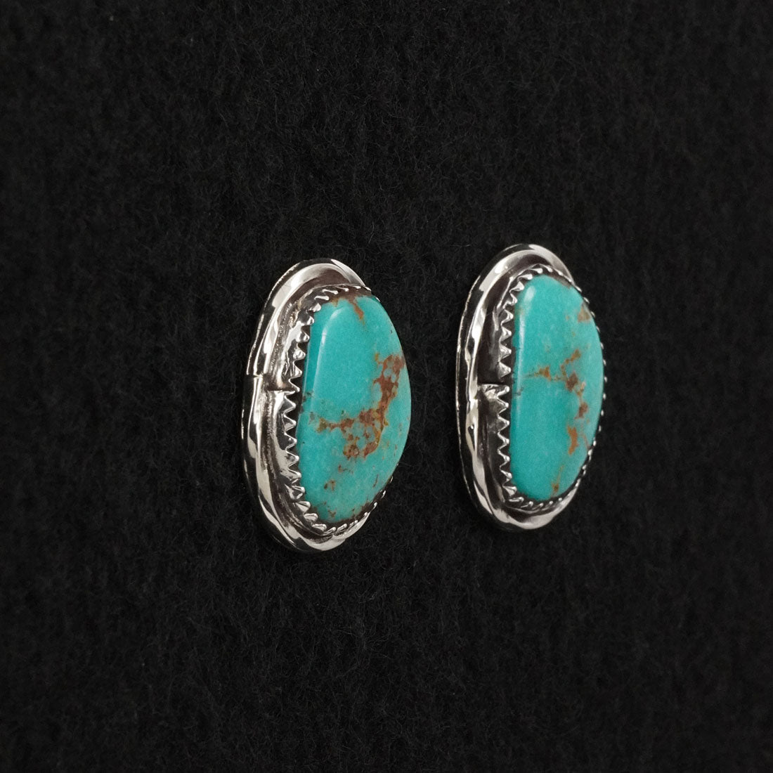 Ernest Hawthorne Turquoise & Sterling Silver Earrings