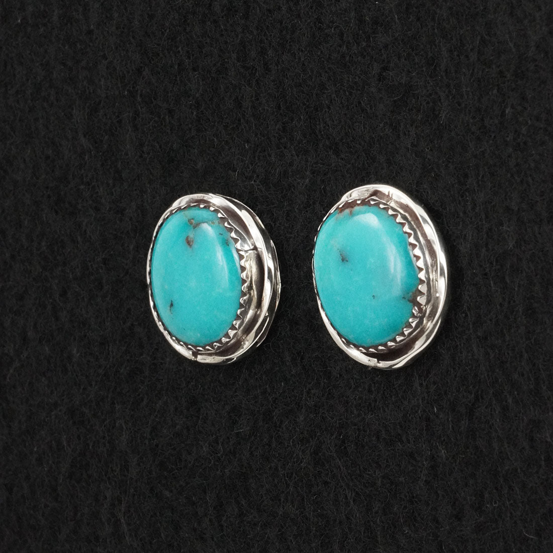 Ernest Hawthorne Turquoise & Sterling Silver Earrings