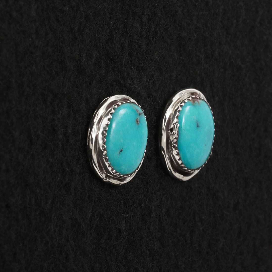 Ernest Hawthorne Turquoise & Sterling Silver Earrings