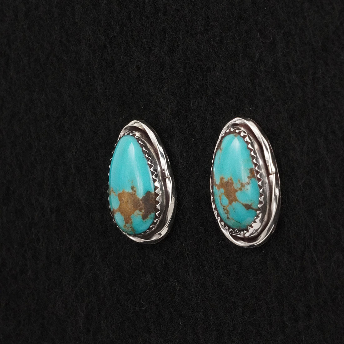 Ernest Hawthorne Turquoise & Sterling Silver Earrings