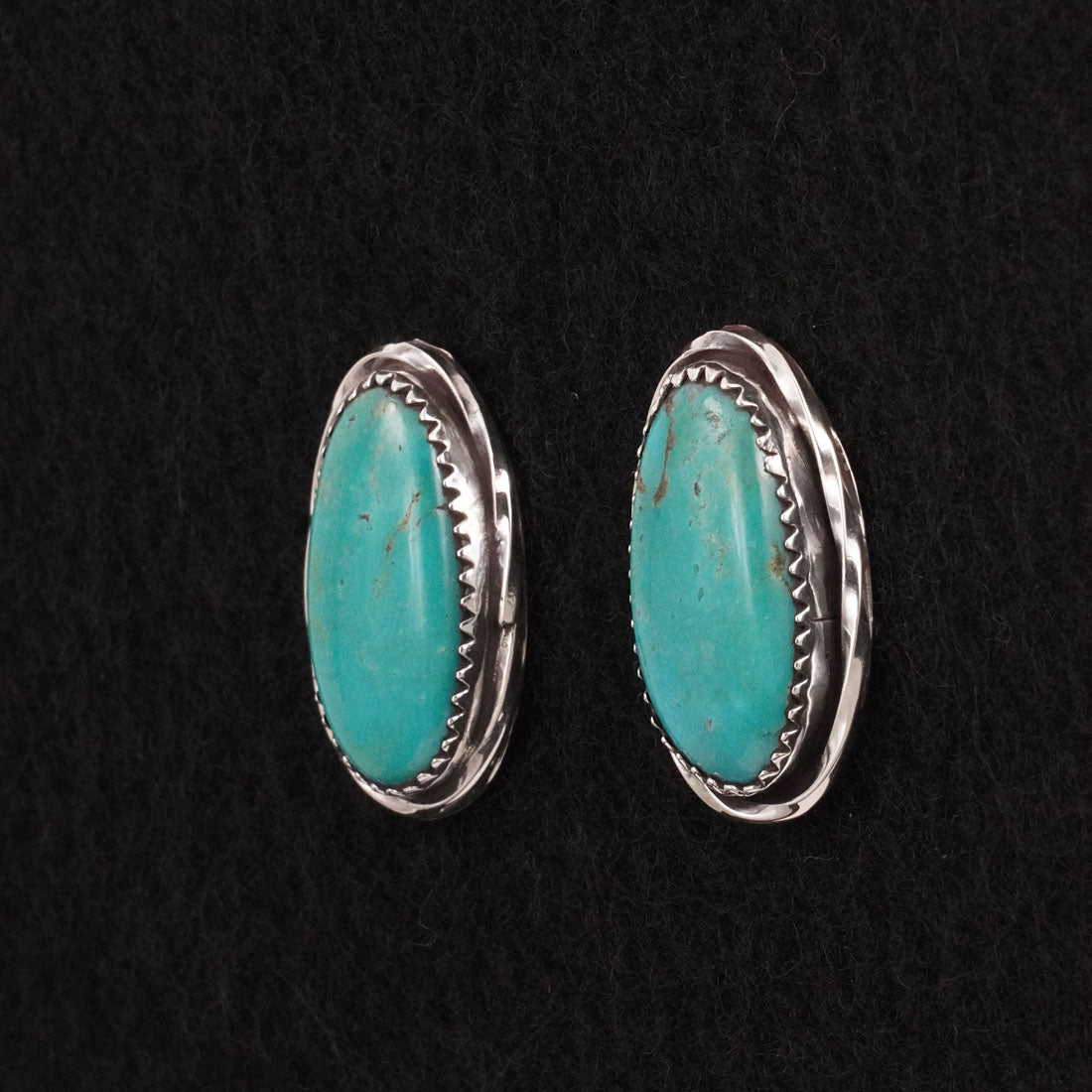 Ernest Hawthorne Turquoise & Sterling Silver Earrings