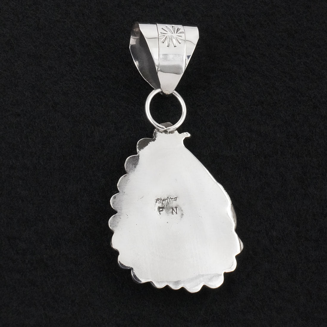 Phil Nez Turquoise & Sterling Silver Pendant