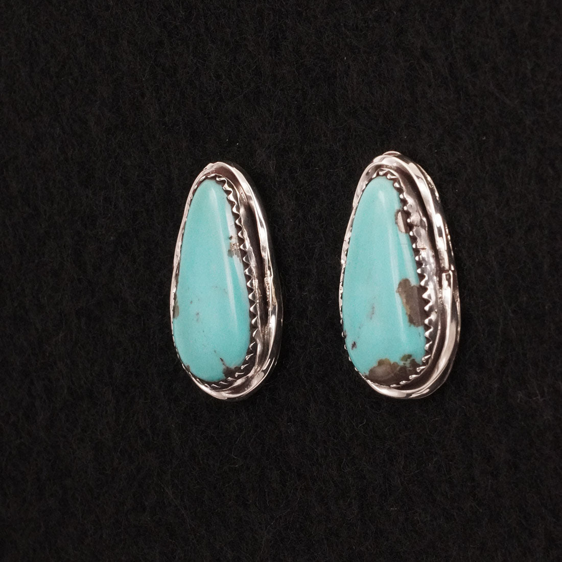 Ernest Hawthorne Turquoise & Sterling Silver Earrings