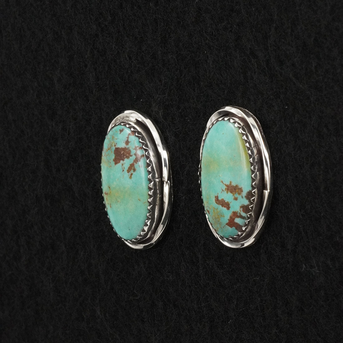 Ernest Hawthorne Turquoise & Sterling Silver Earrings