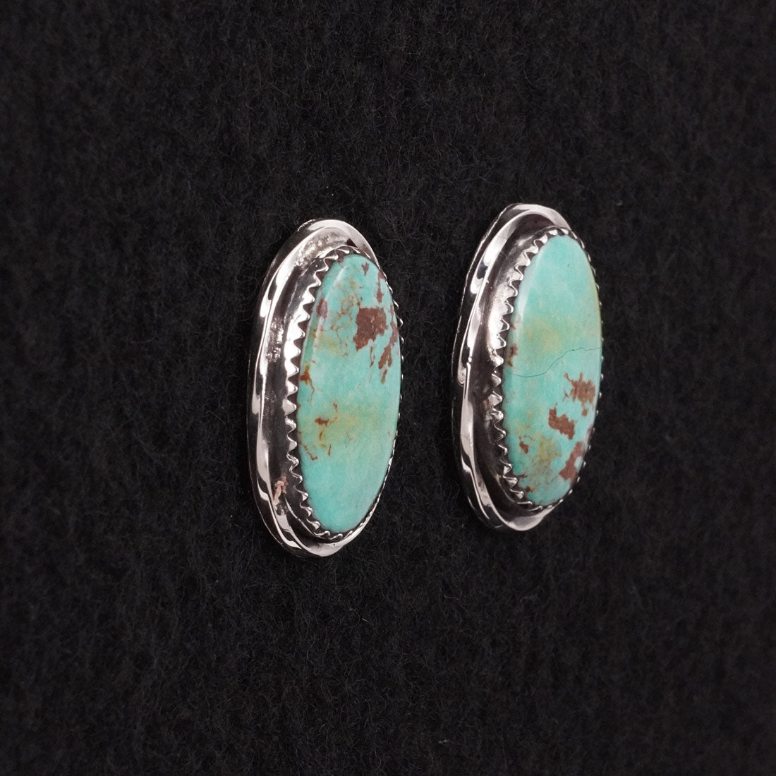 Ernest Hawthorne Turquoise & Sterling Silver Earrings