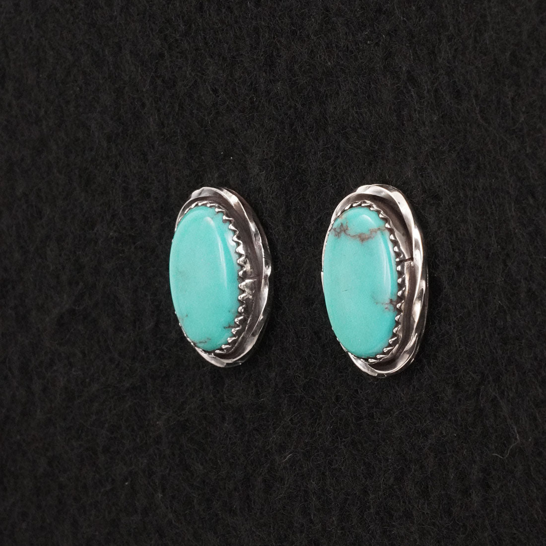 Ernest Hawthorne Turquoise & Sterling Silver Earrings