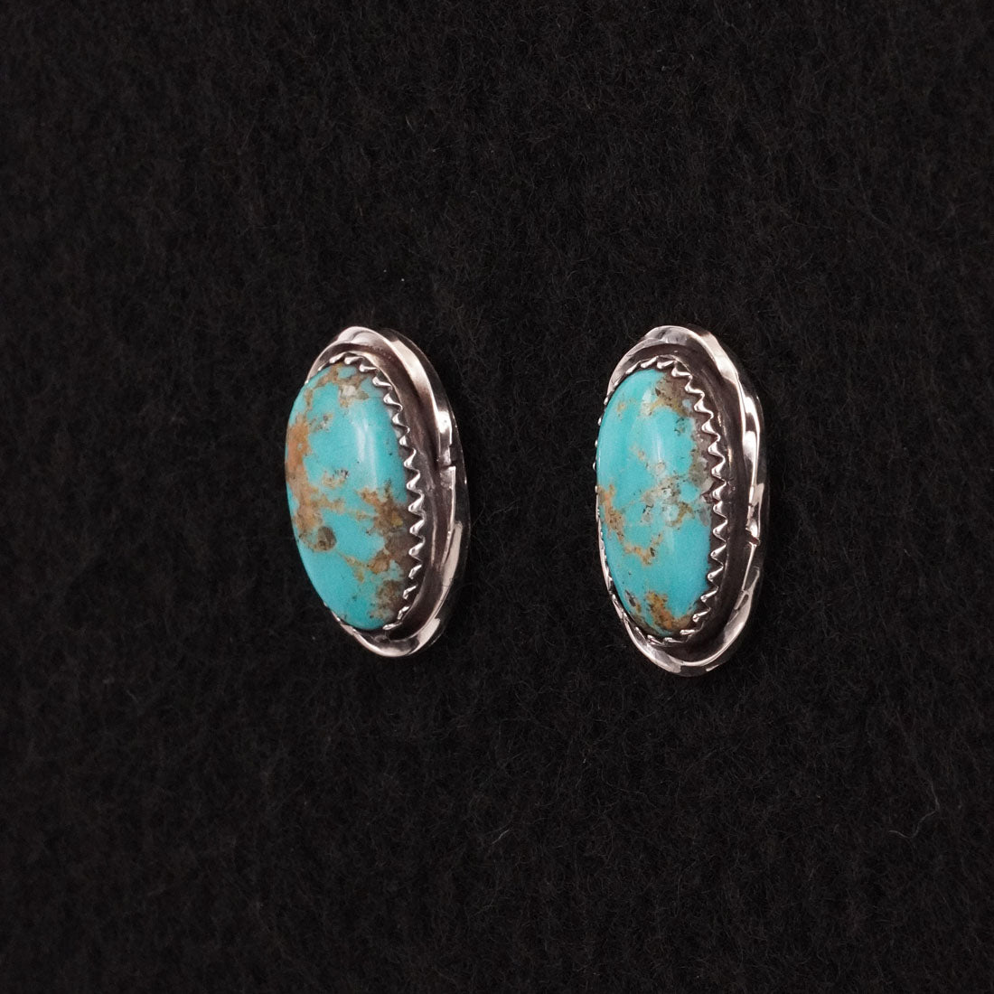 Ernest Hawthorne Turquoise & Sterling Silver Earrings