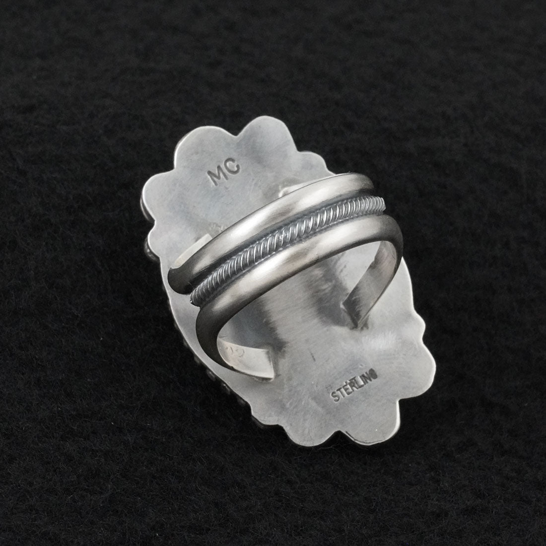 Michael Calladitto Turquoise & Sterling Silver Ring Size 10