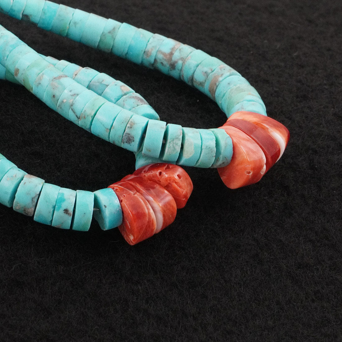 Lupe Lovato Turquoise & Spiny Oyster Earrings
