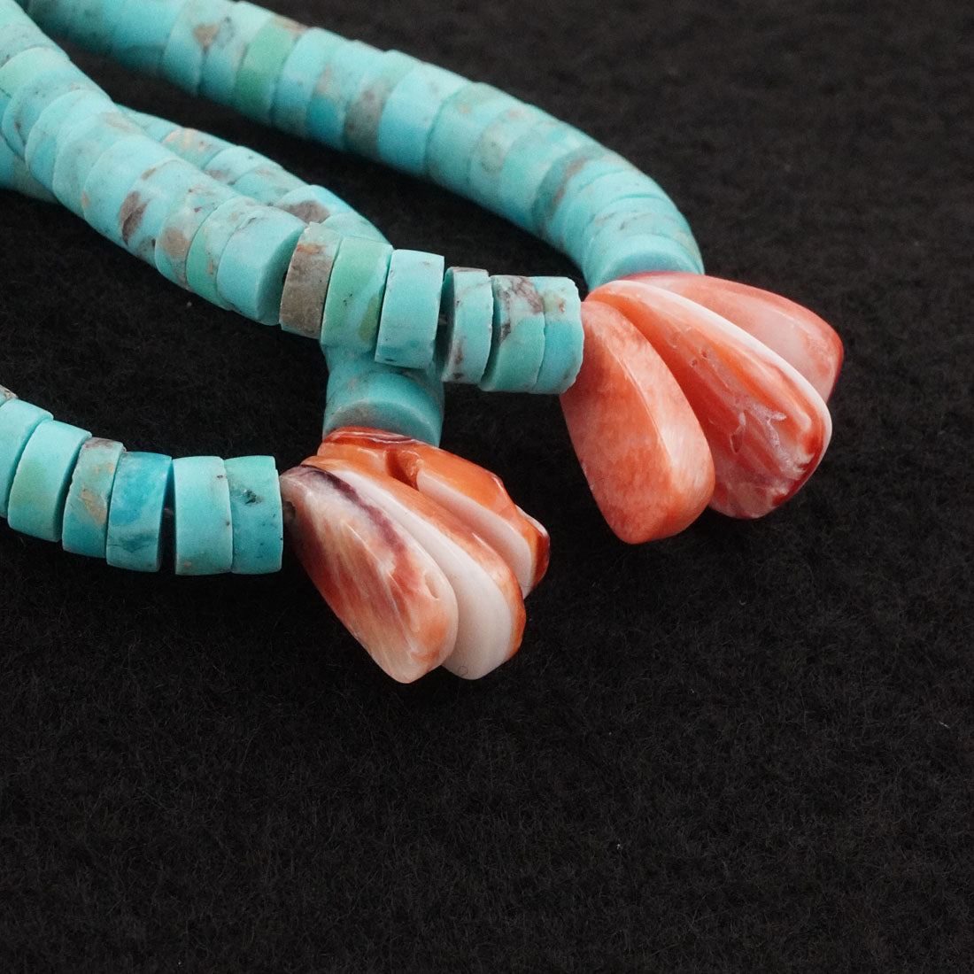 Lupe Lovato Turquoise & Spiny Oyster Earrings